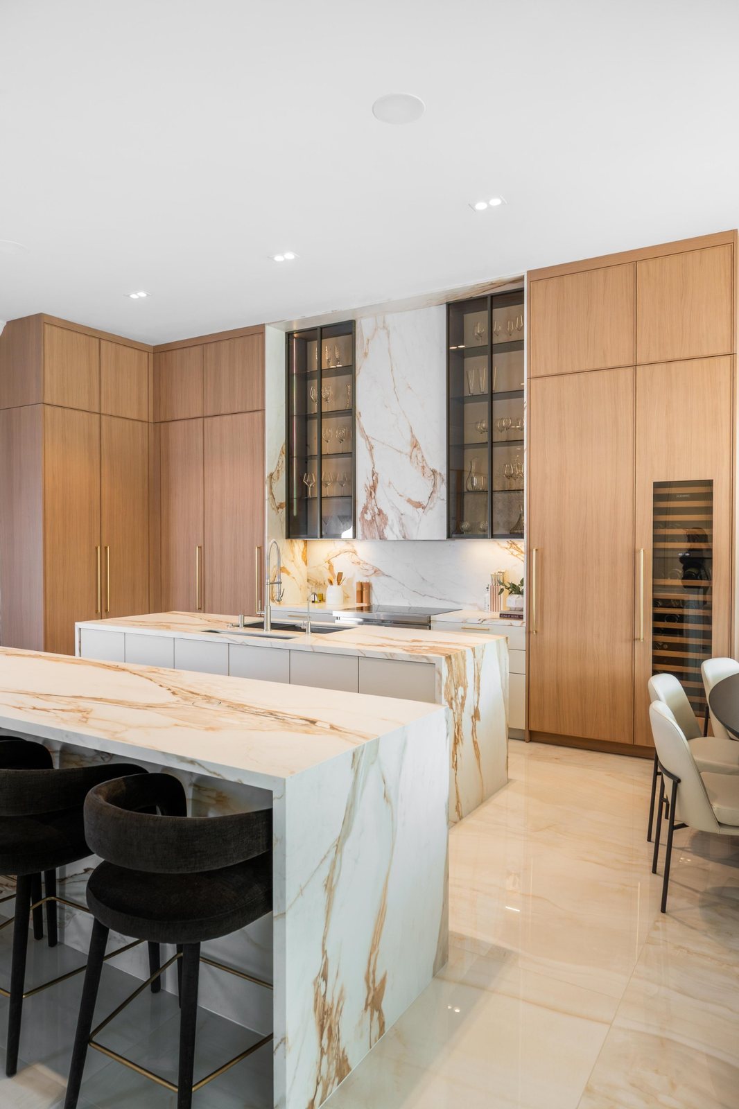 Marble and oak kitchen, photographed by Re-Capture